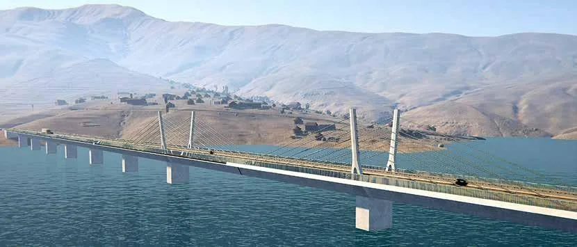 Senqu Bridge construction hits significant milestone in Phase II of Lesotho Highlands Water Project.